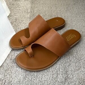 Franco Sarto Women's Brown Slide Sandals